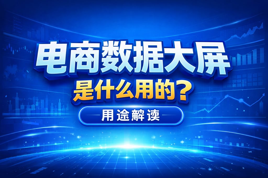 用途解读！电商数据大屏是什么用的，解析