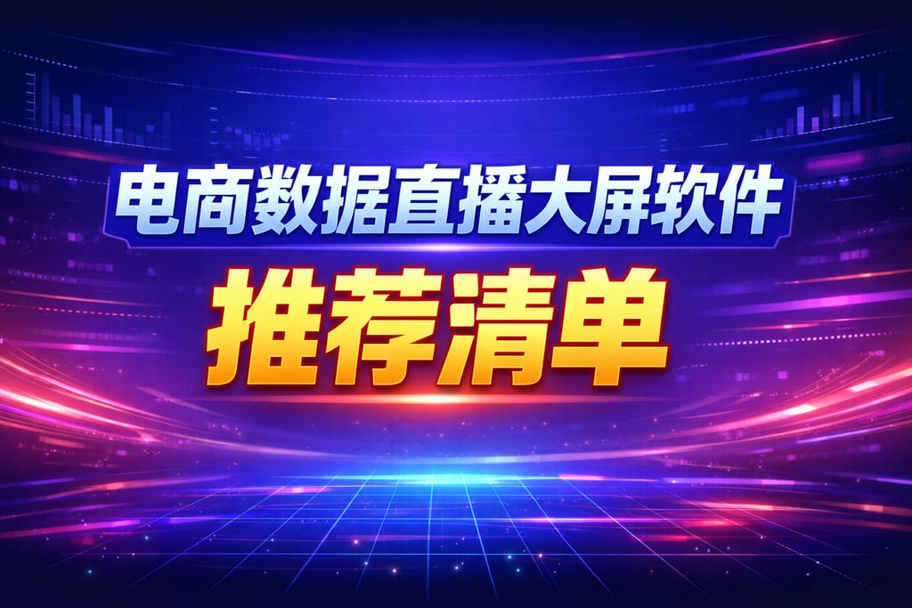 直播软件！电商数据直播大屏软件，推荐清单