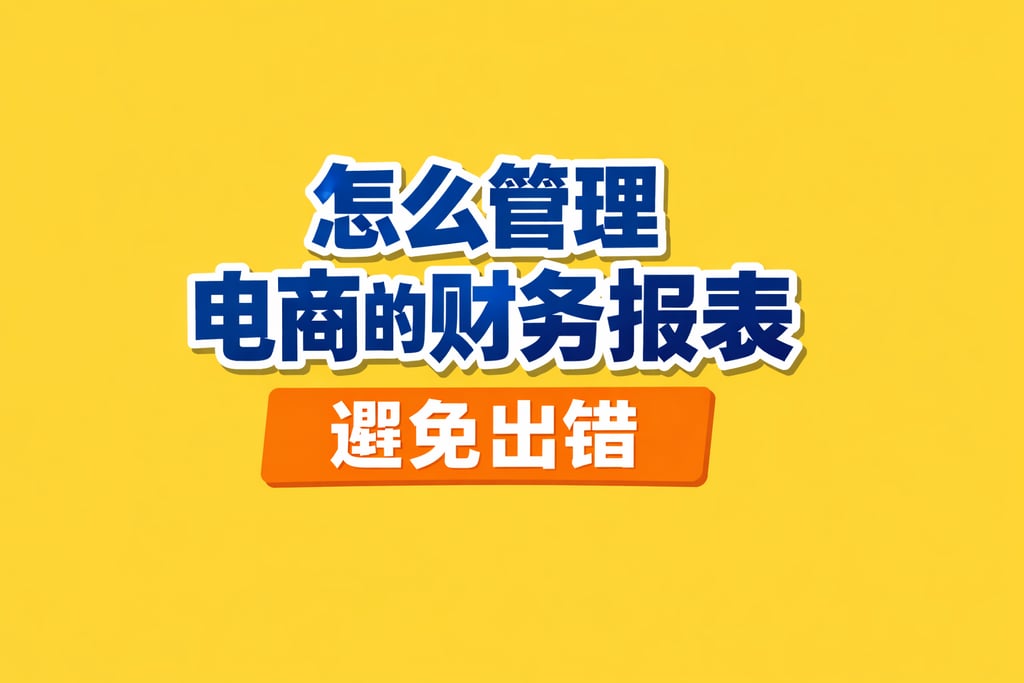 管理技巧！怎么管理电商的财务报表，避免出错