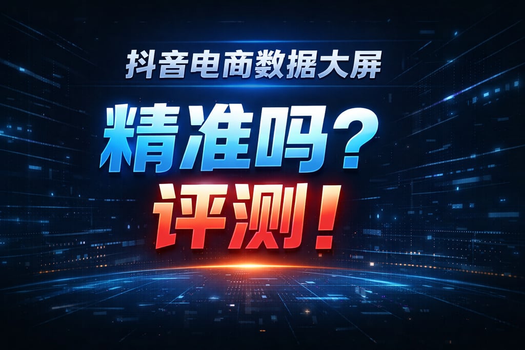精准度！抖音电商数据大屏精准吗，评测