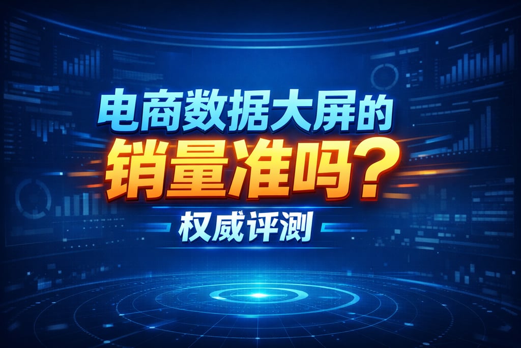 精准度！电商数据大屏的销量准吗，评测