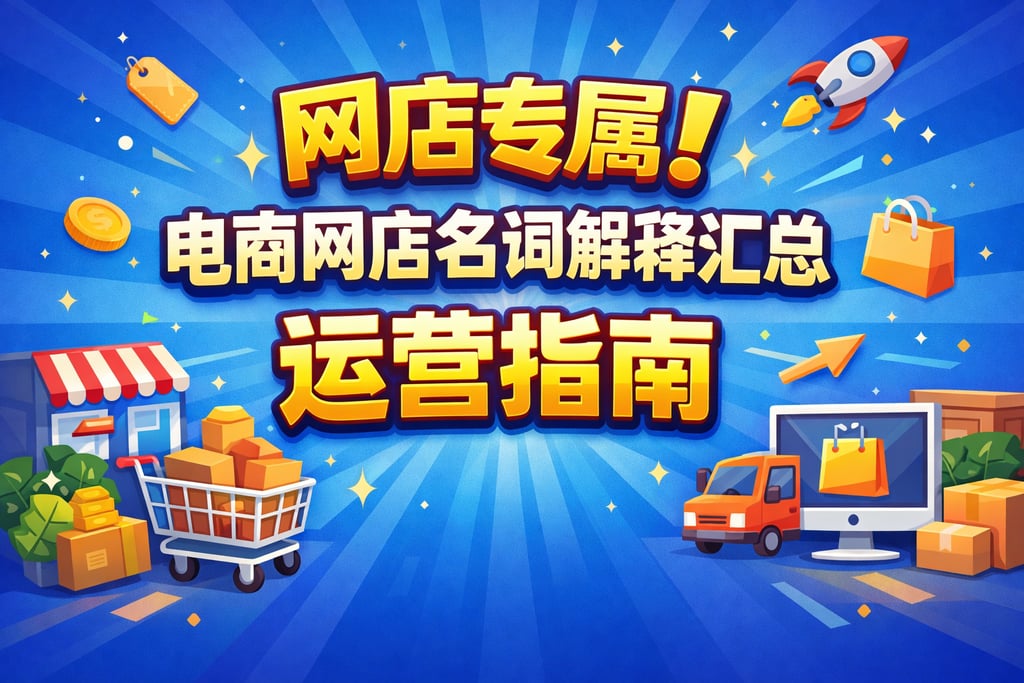 网店专属！电商网店名词解释汇总，运营指南