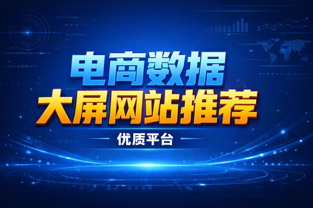 网站推荐！电商数据大屏网站推荐，优质平台
