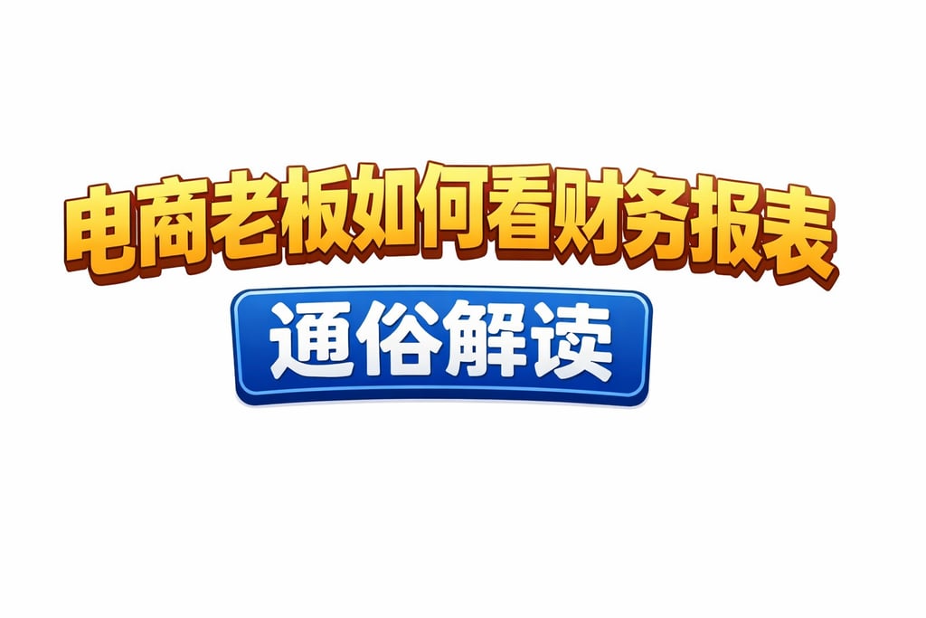 老板读财报！电商老板如何看财务报表，通俗解读