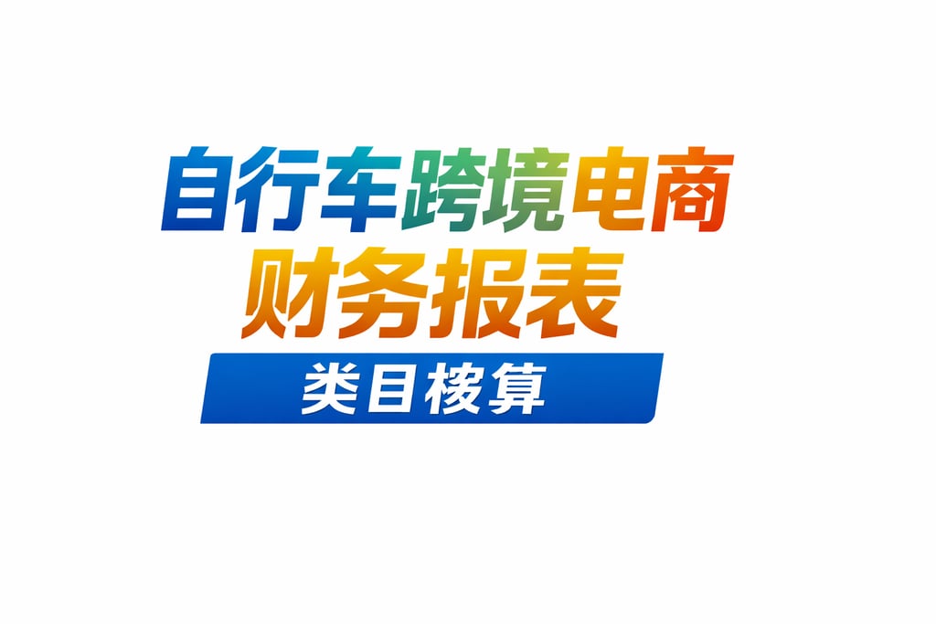 自行车跨境！自行车跨境电商财务报表，类目核算
