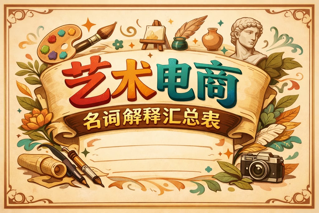 艺术表格！艺术电商名词解释汇总表，文创导向
