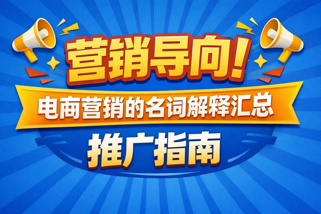 营销导向！电商营销的名词解释汇总，推广指南