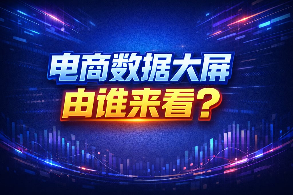 角色定位！电商数据大屏由谁来看，分工