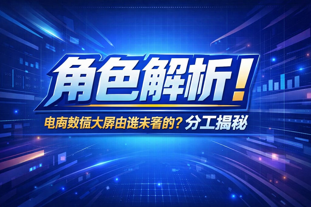 角色解析！电商数据大屏由谁来看的，分工
