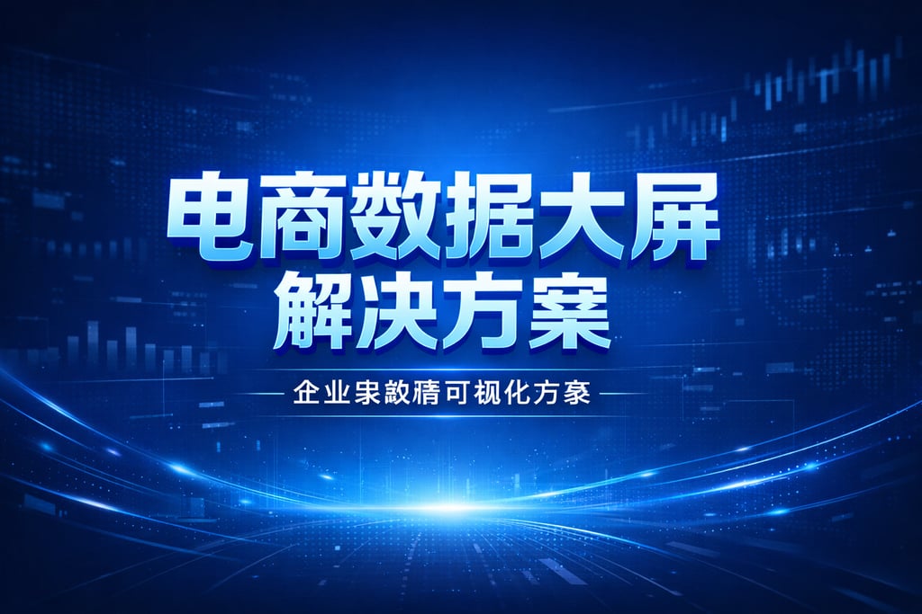 解决方案！电商数据大屏解决方案，企业级