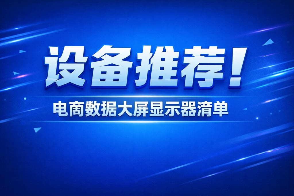 设备推荐！电商数据大屏显示器，清单