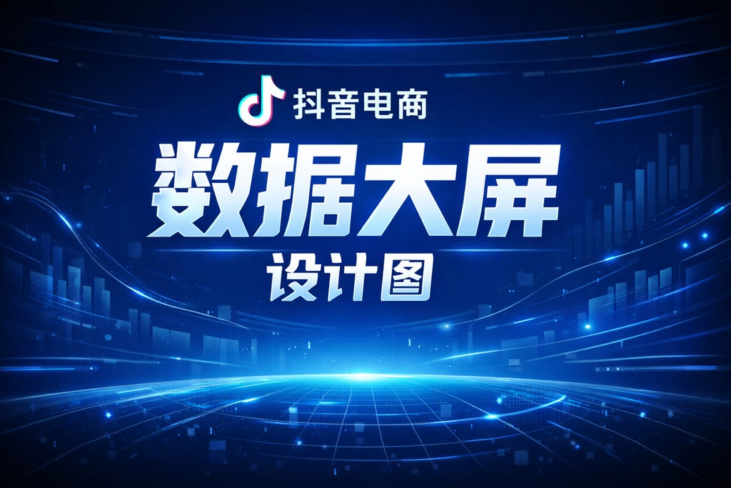 设计图！抖音电商数据大屏设计图，素材