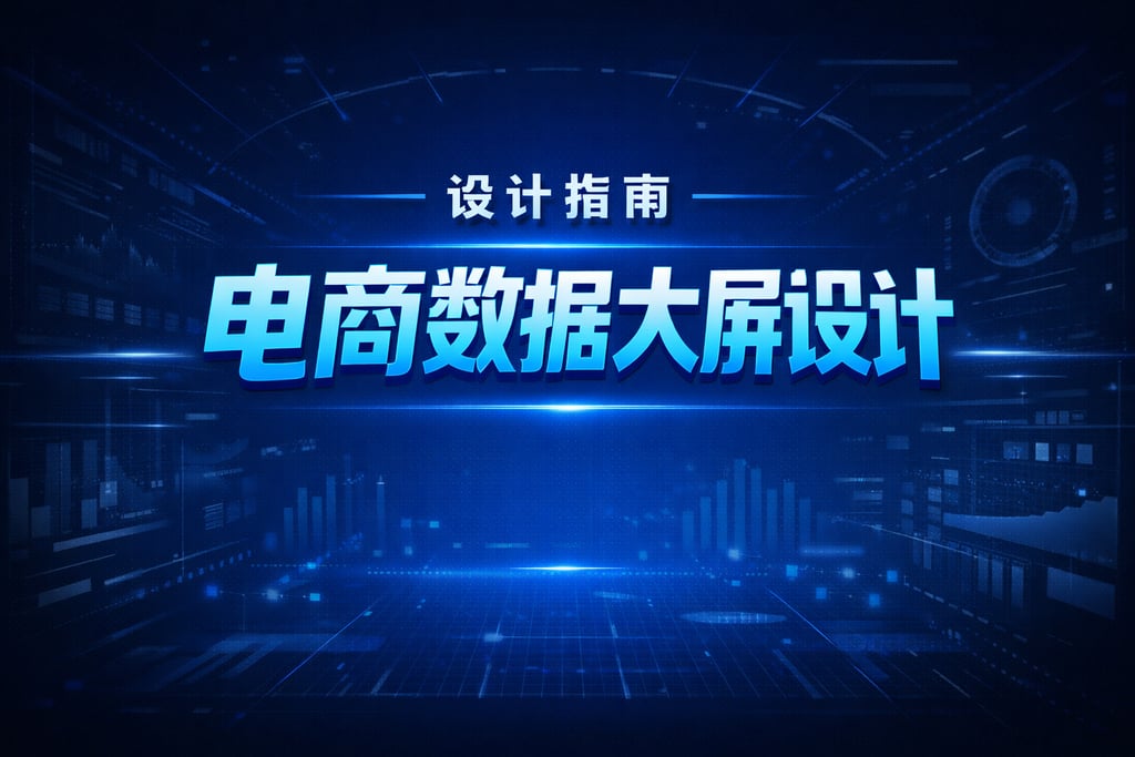 设计指南！电商数据大屏设计，美观实用