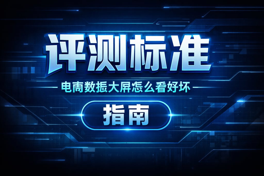 评测标准！电商数据大屏怎么看好坏，指南