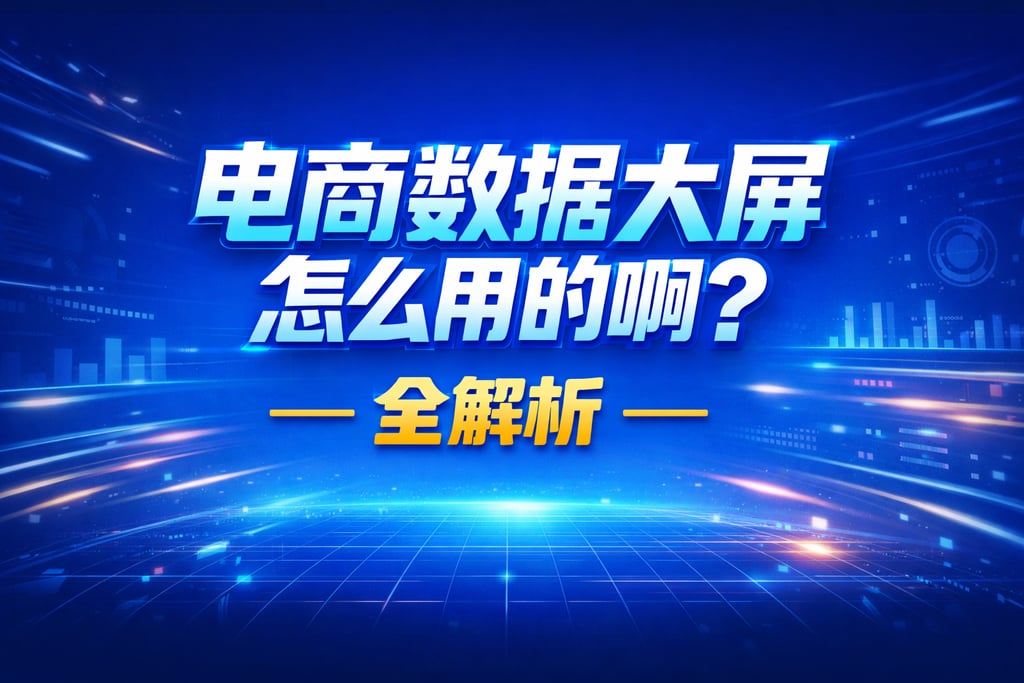 详细指南！电商数据大屏怎么用的啊，全解析