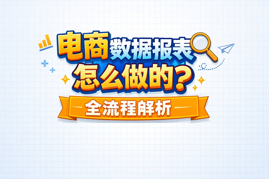 详细步骤！电商数据报表怎么做的，全流程解析