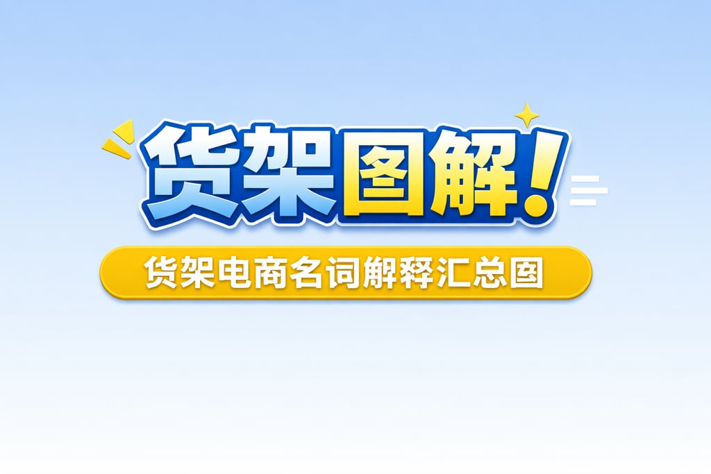 货架图解！货架电商名词解释汇总图，直观清晰