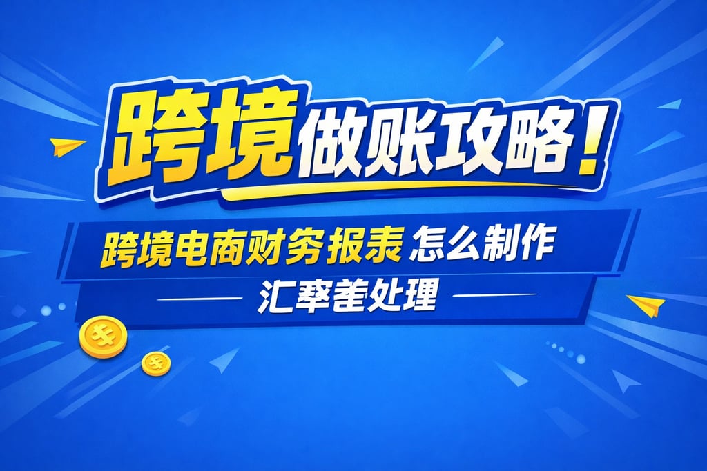 跨境做账攻略！跨境电商财务报表怎么制作，汇率差处理