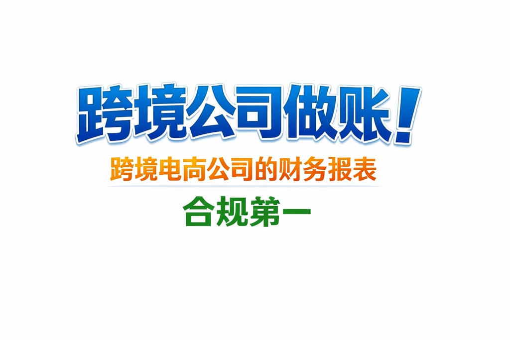 跨境公司做账！跨境电商公司的财务报表，合规第一