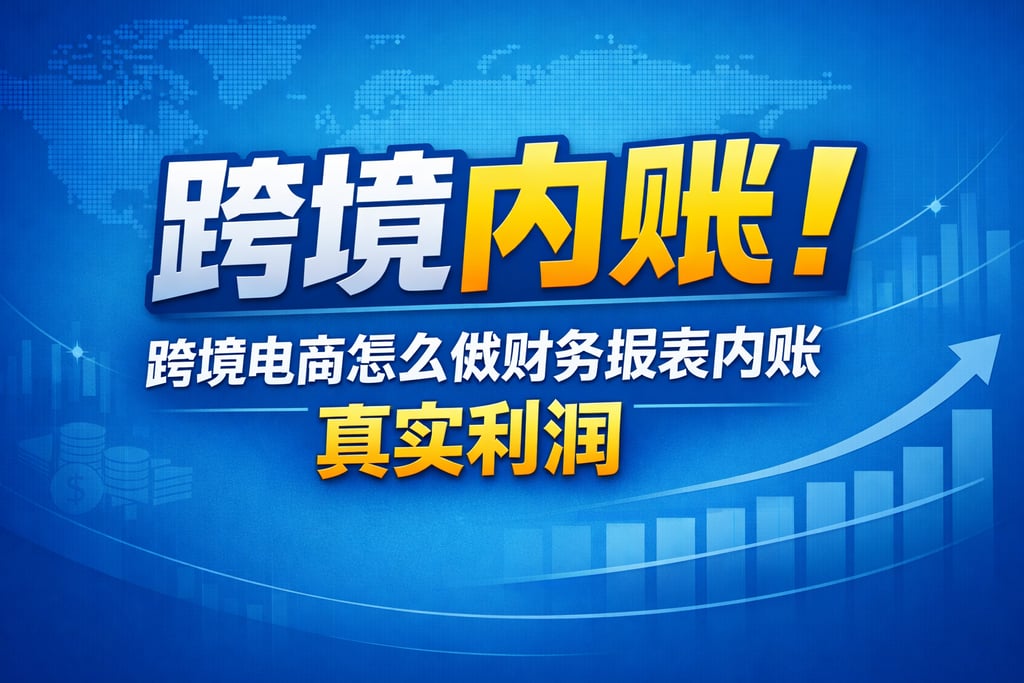 跨境内账！跨境电商怎么做财务报表内账，真实利润