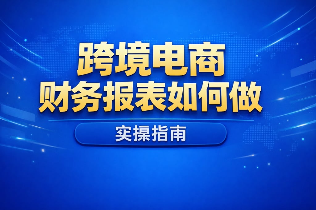 跨境再次制作！跨境电商财务报表如何做，实操指南