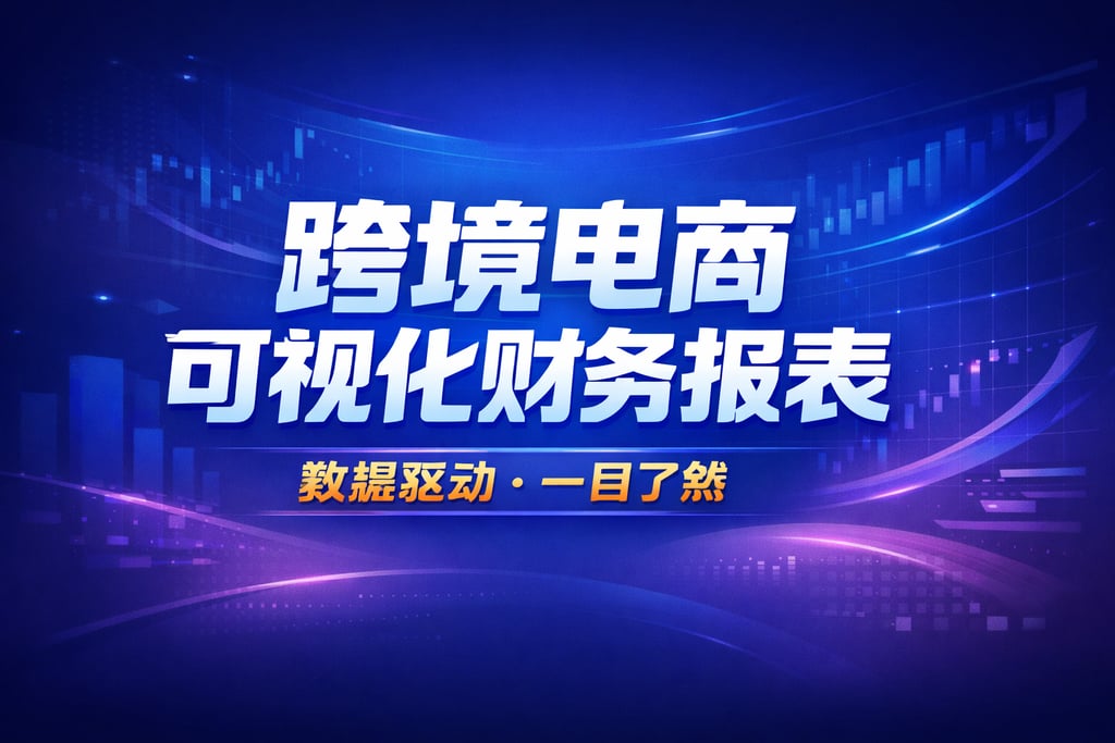 跨境可视化！跨境电商可视化财务报表，数据驱动