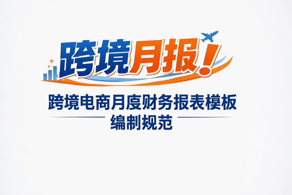 跨境月报！跨境电商月度财务报表模板，编制规范