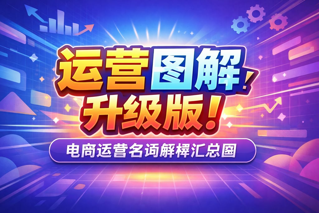 运营图解升级版！电商运营名词解释汇总图，可视化