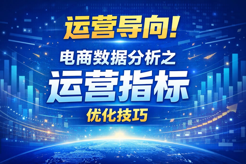 运营导向！电商数据分析之运营指标，优化技巧