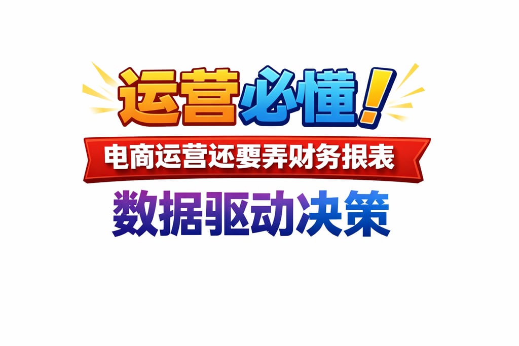 运营必懂！电商运营还要弄财务报表，数据驱动决策