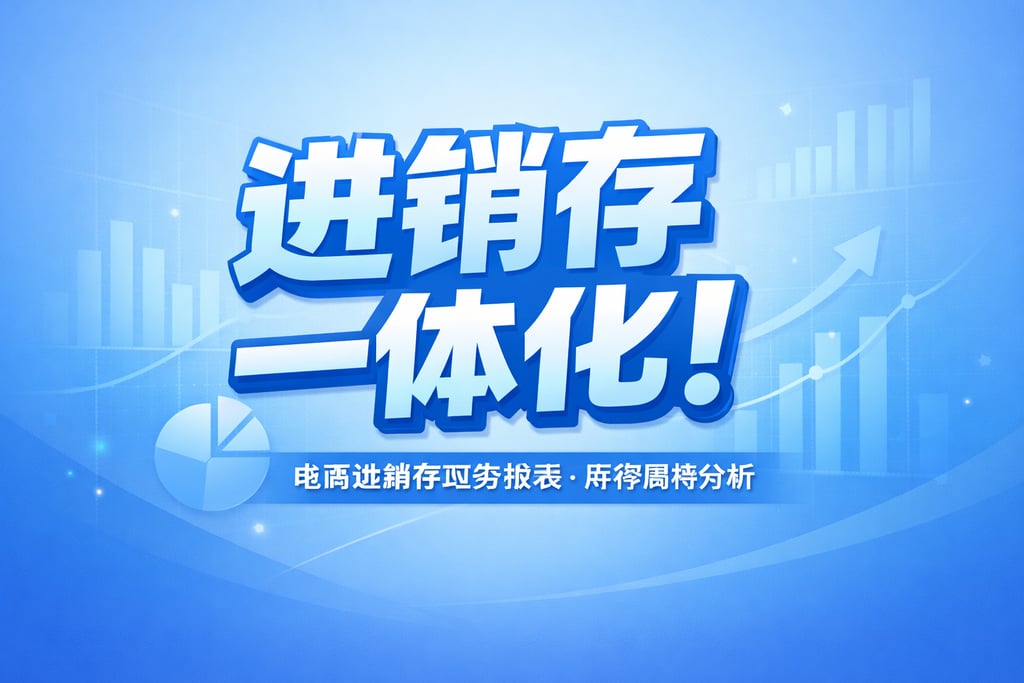 进销存一体化！电商进销存财务报表，库存周转分析