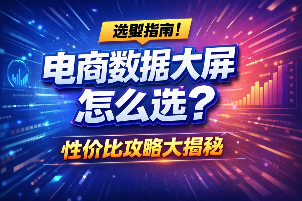选型指南！电商数据大屏怎么选，性价比