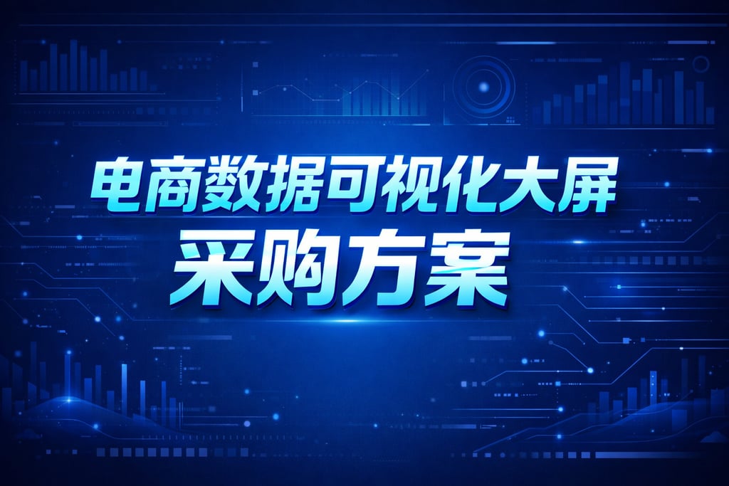 采购指南！电商数据可视化大屏采购，方案
