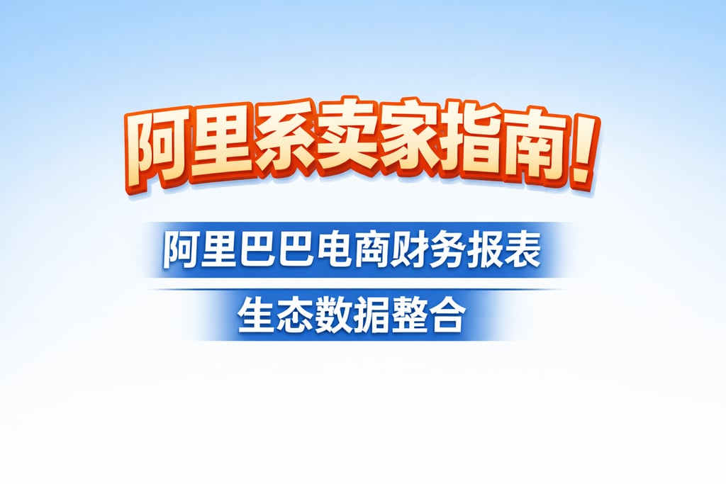 阿里系卖家指南！阿里巴巴电商财务报表，生态数据整合