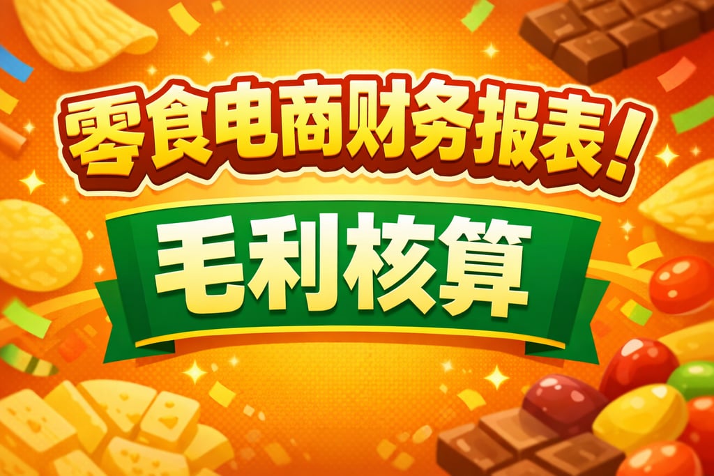 零食类目专属！零食电商财务报表，毛利核算