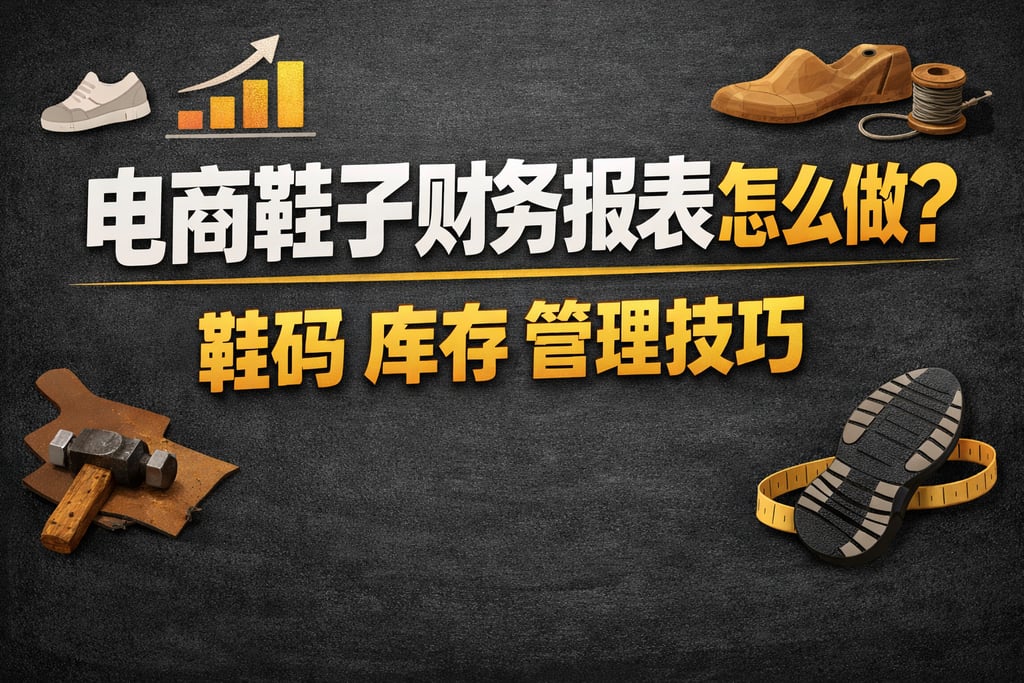 鞋子制作！电商鞋子财务报表怎么做，鞋码库存