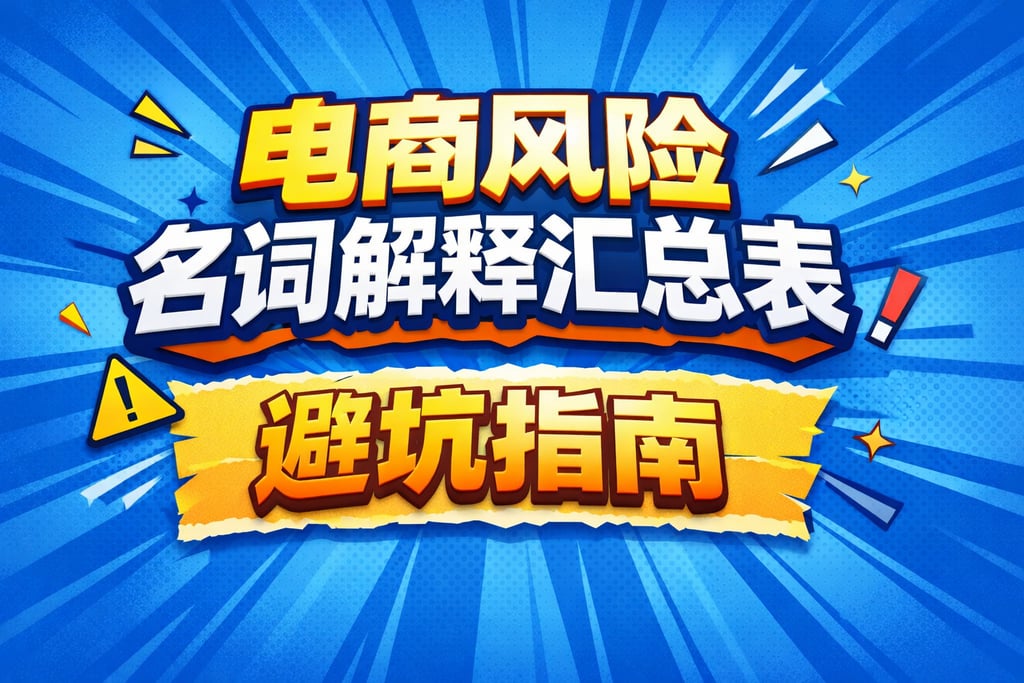 风险表格！电商风险名词解释汇总表，避坑指南