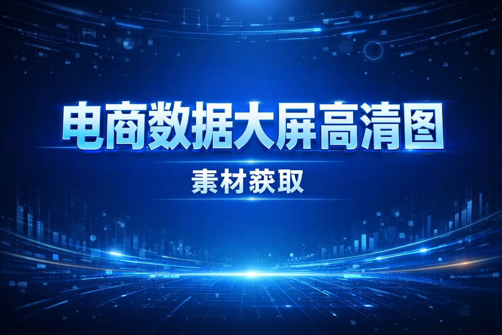 高清图片！电商数据大屏高清图，素材获取