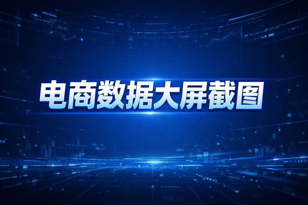 高清截图！电商数据大屏截图，保存技巧