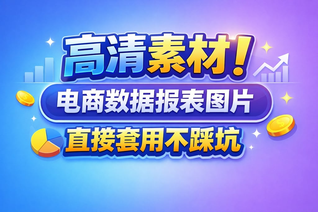 高清素材！电商数据报表图片，直接套用不踩坑