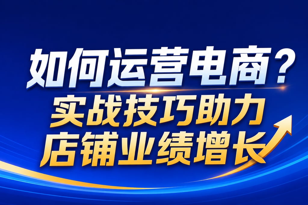 如何运营电商？实战技巧助力店铺业绩增长