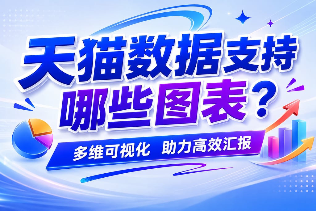 天猫数据支持哪些图表？多维可视化助力高效汇报
