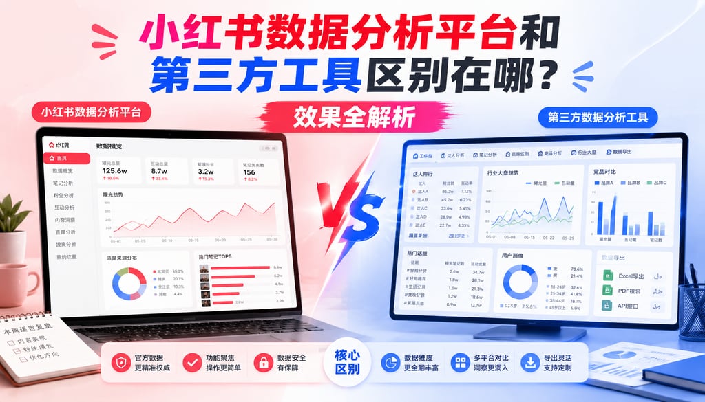 小红书数据分析平台和第三方工具区别在哪？效果全解析