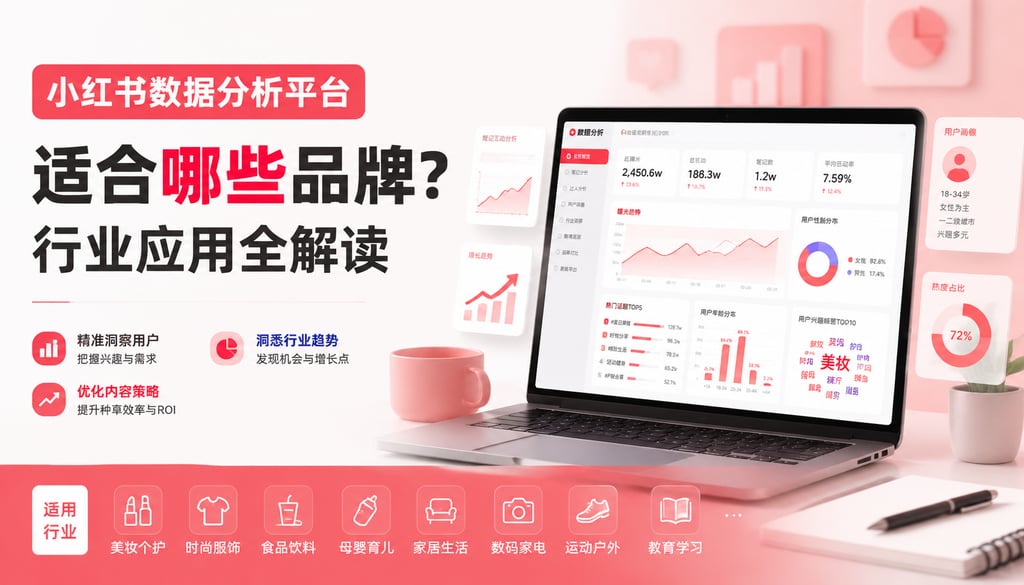 小红书数据分析平台适合哪些品牌？行业应用全解读