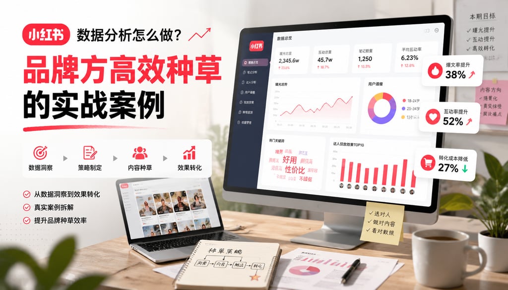 小红书数据分析怎么做？品牌方高效种草的实战案例