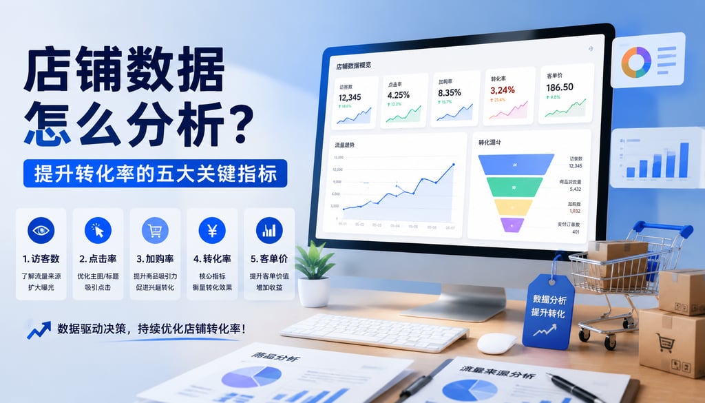 店铺数据怎么分析？提升转化率的五大关键指标