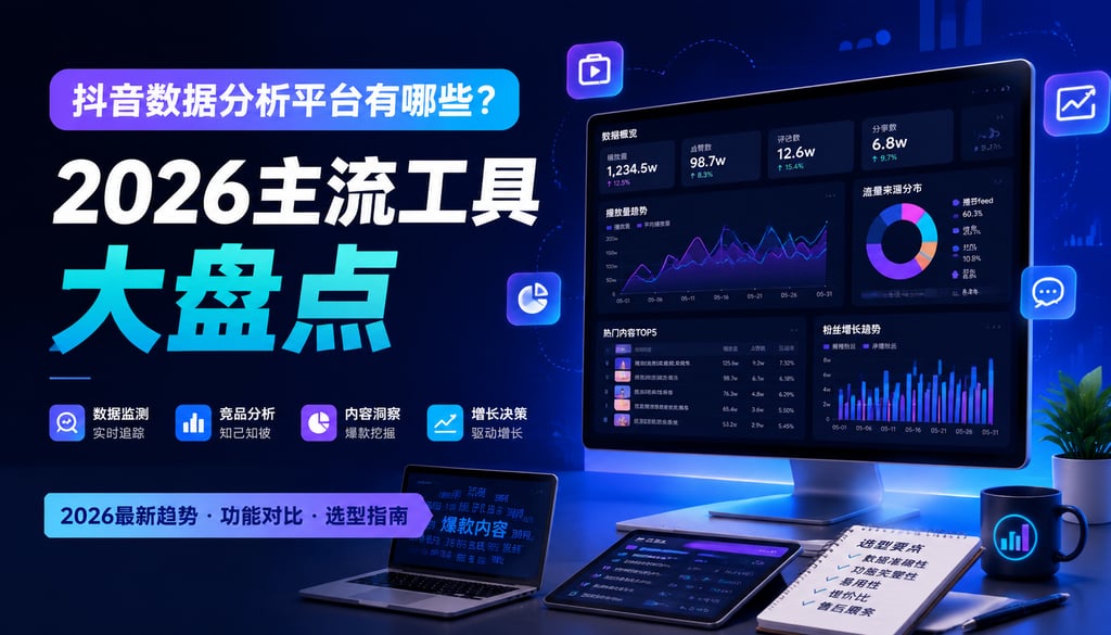 抖音数据分析平台有哪些？2026主流工具大盘点