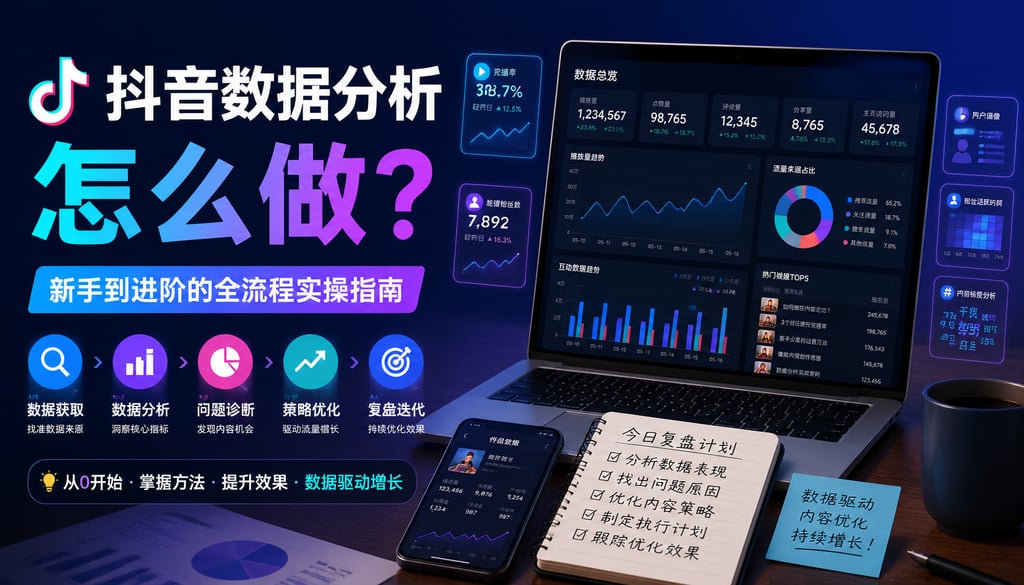 抖音数据分析怎么做？新手到进阶的全流程实操指南