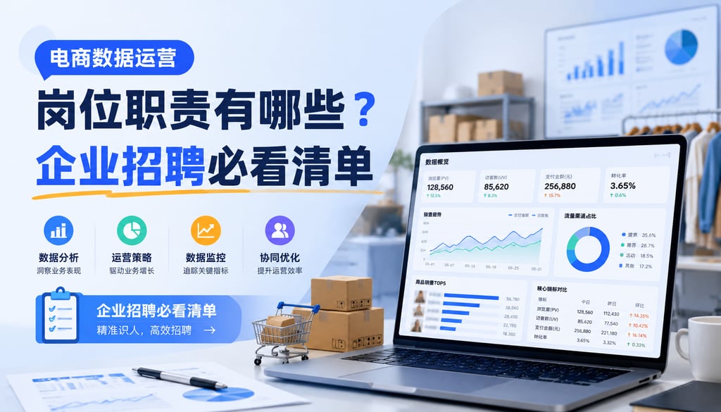 电商数据运营岗位职责有哪些？企业招聘必看清单