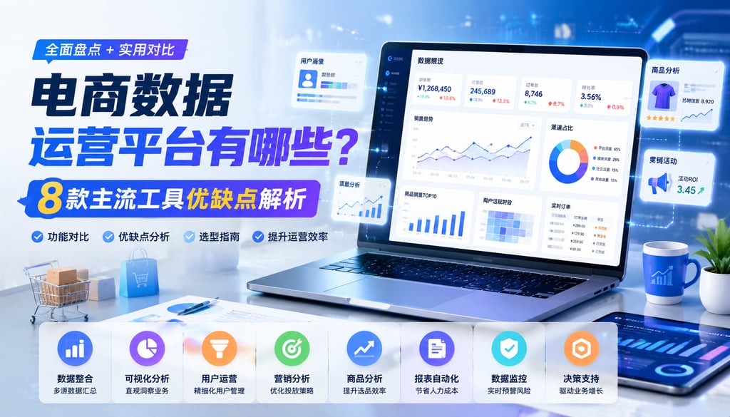 电商数据运营平台有哪些？8款主流工具优缺点解析
